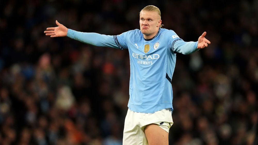 Erling Haaland, en un partido reciente del Manchester City.