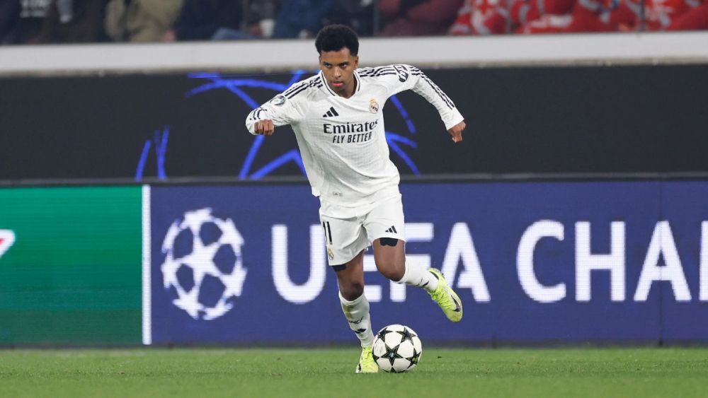 Rodrygo Goes, en un partido de Champions con el Madrid.