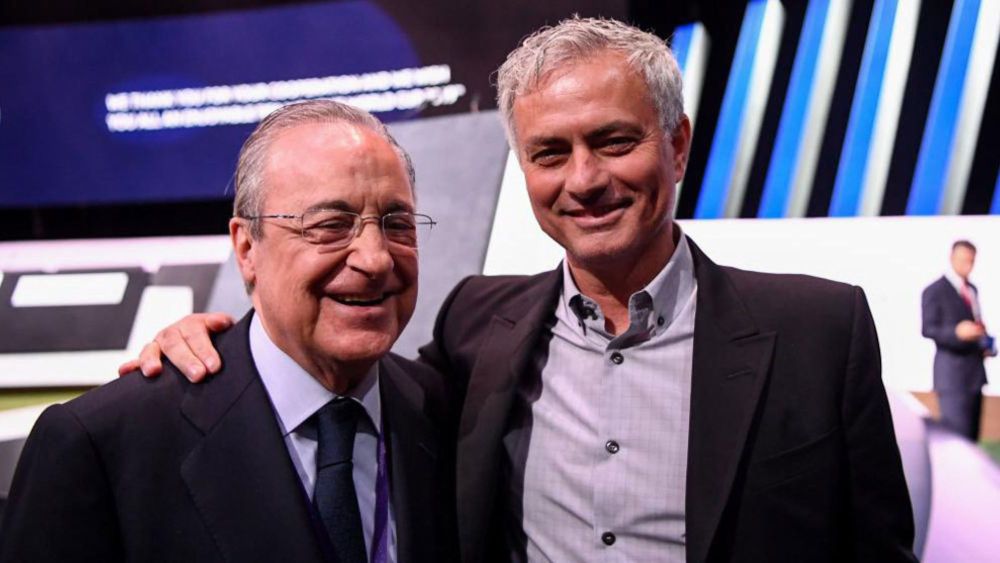 Florentino Pérez y José Mourinho