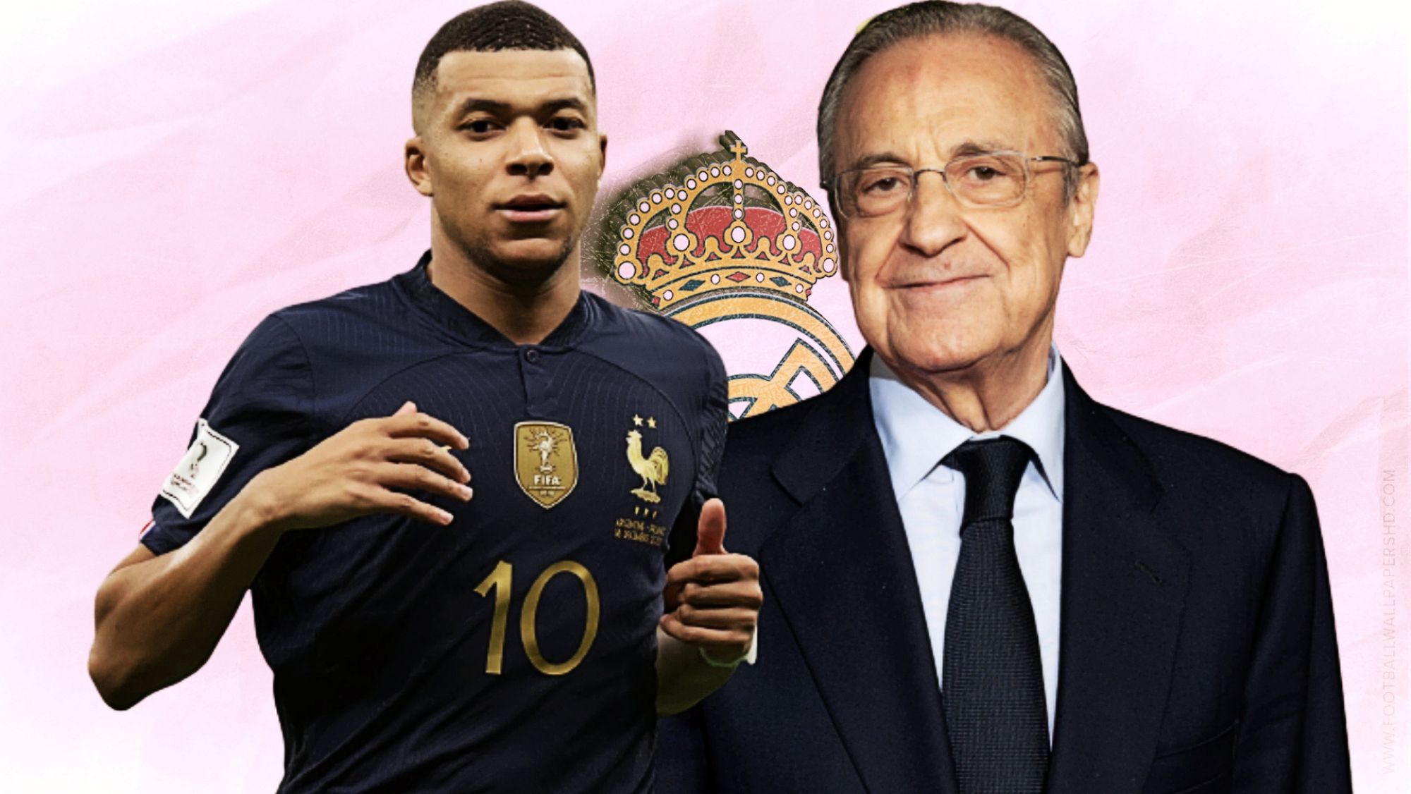 Kylian Mbappé y Florentino Pérez