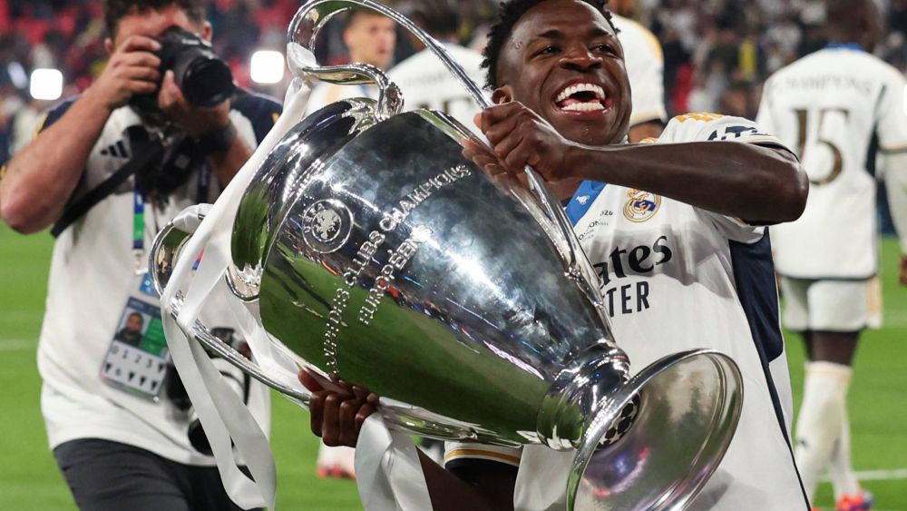 Vinicius con su segunda Champions League