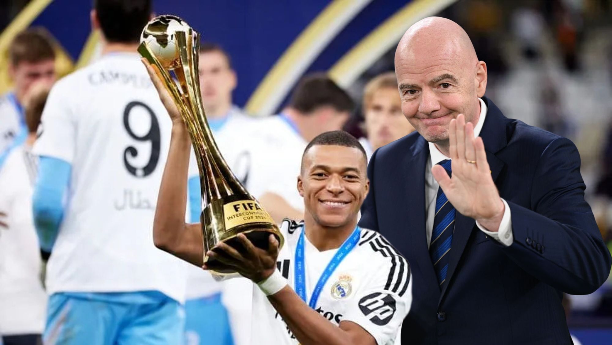 Mbappé Infantino Copa Intercontinental