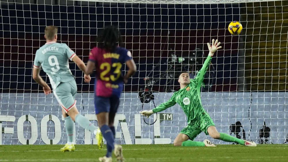 Gol de Sorloth al Barça en el último minuto