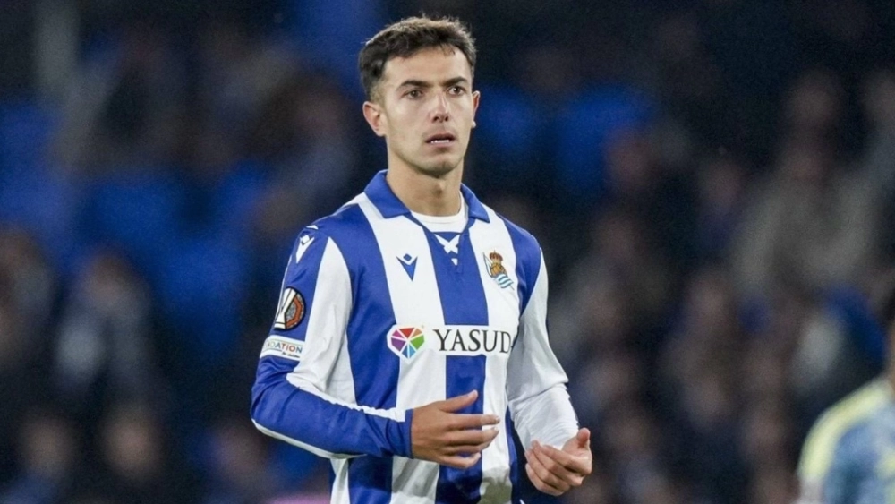 Martín Zubimendi con la Real Sociedad