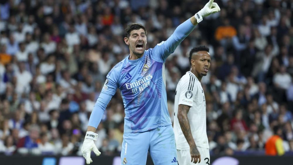 Thibaut Courtois, en un partido de esta temporada con el Real Madrid.