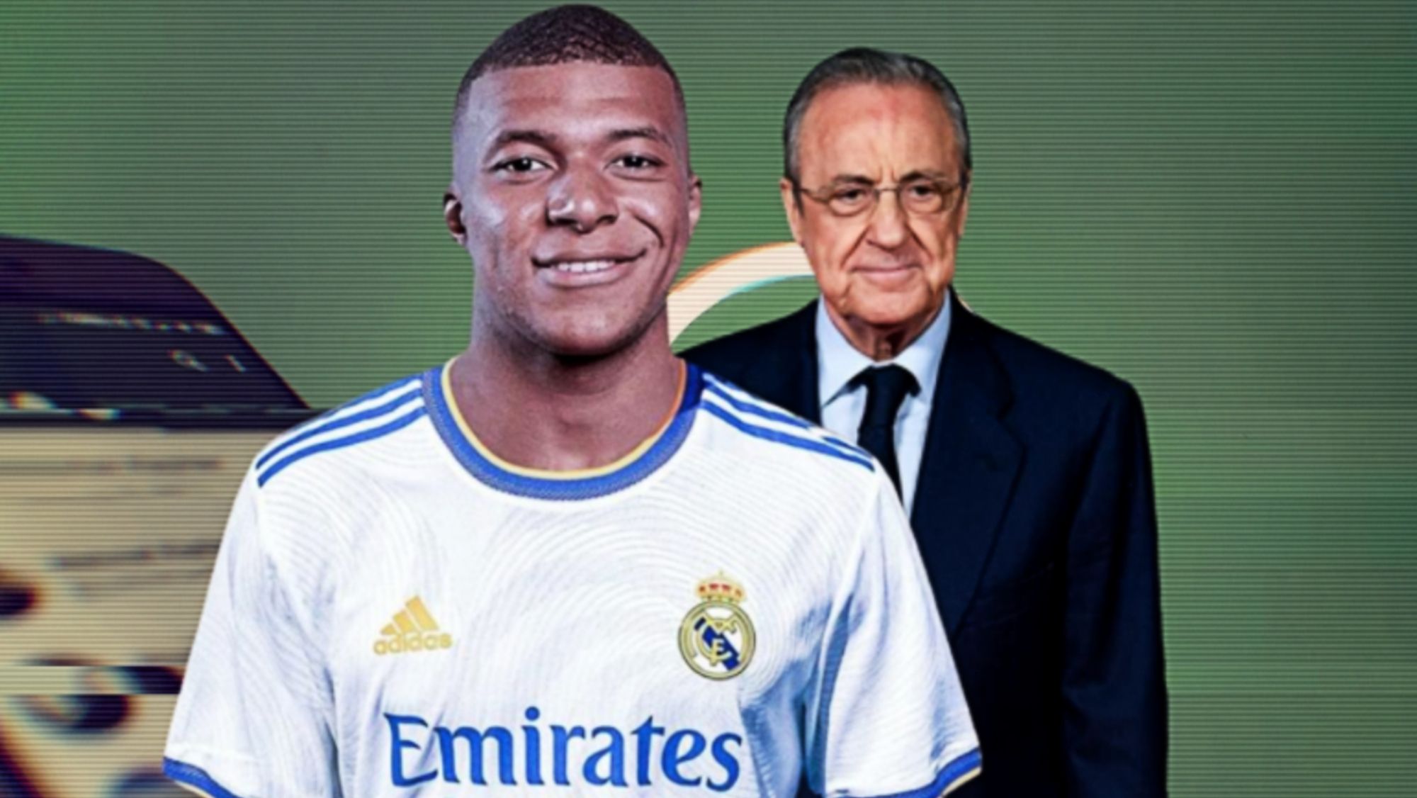 Florentino Pérez y Kylian Mbappé