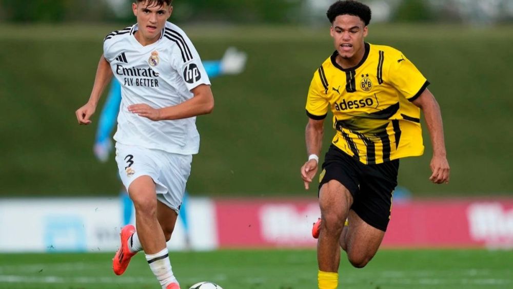 Diego Aguado durante un partido del Real Madrid 