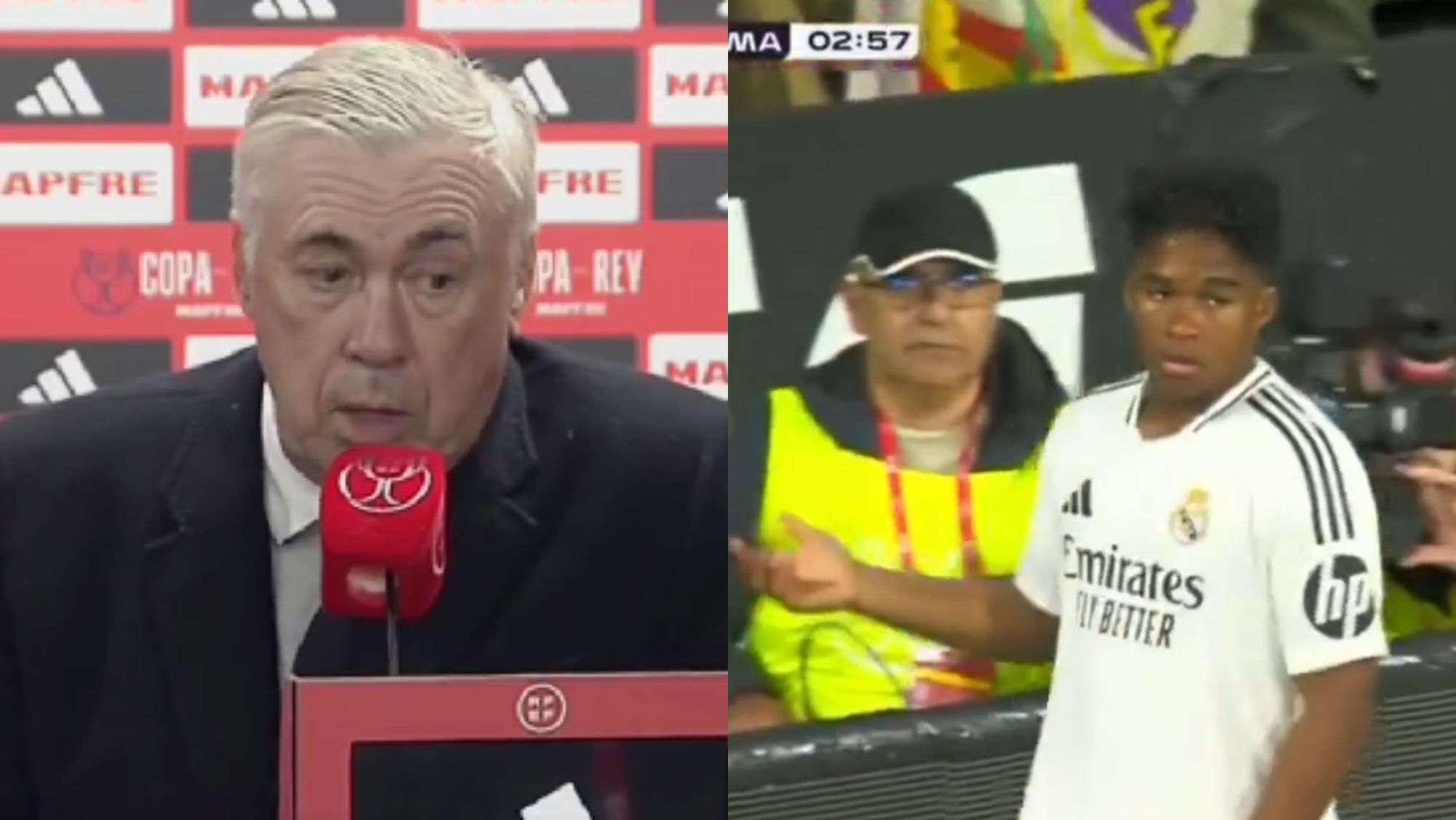 Ancelotti opina del partido de Endrick frente a la Deportiva Minera