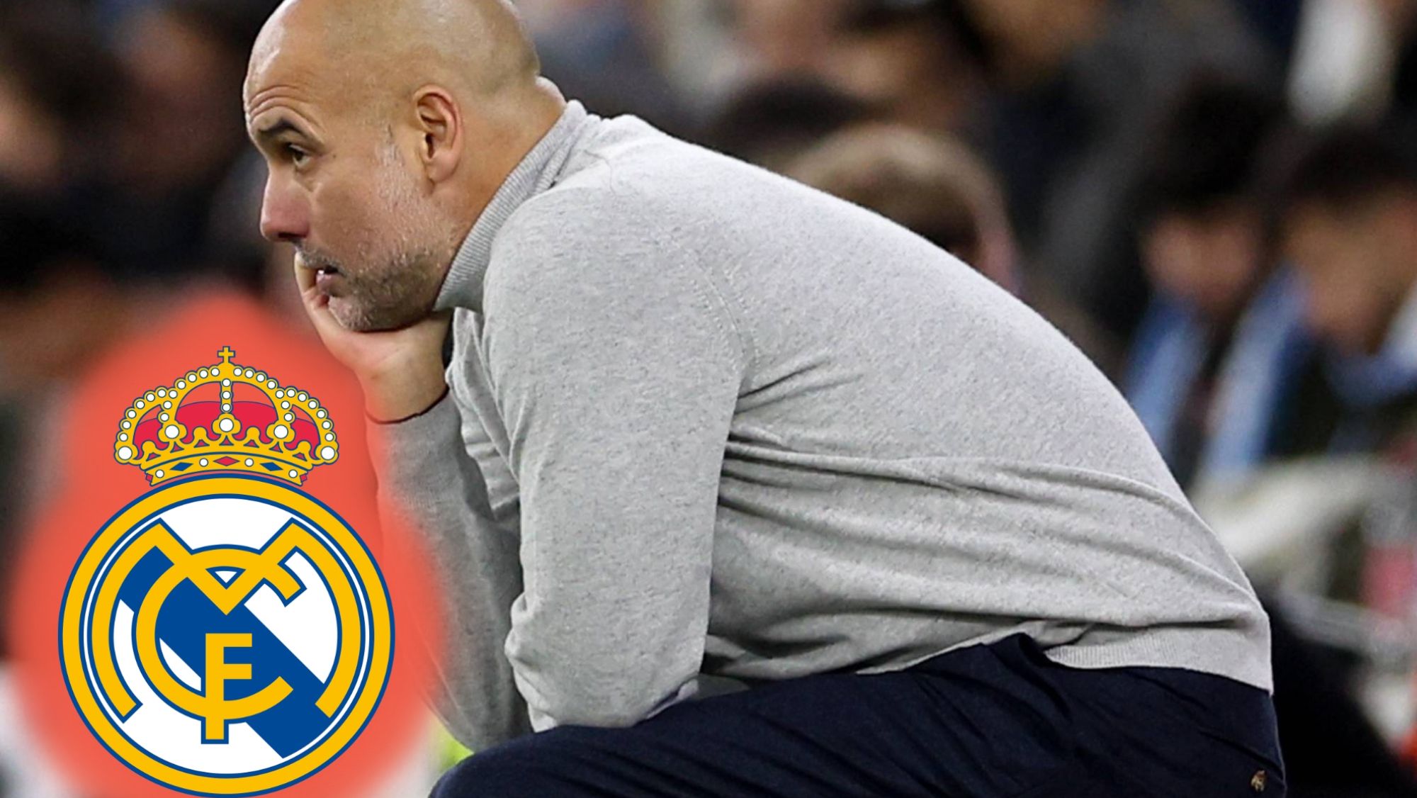 Pep Guardiola, entrenador del Manchester City, vuelve a entrometerse en el camino del Real Madrid.