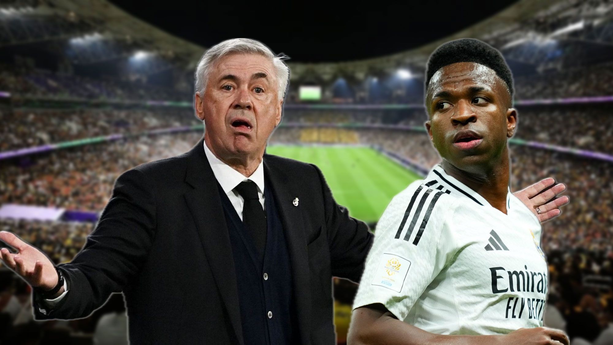 Ancelotti, muy enfadado, directo a por Vinicius nada más entrar al vestuario: “Te vas…”