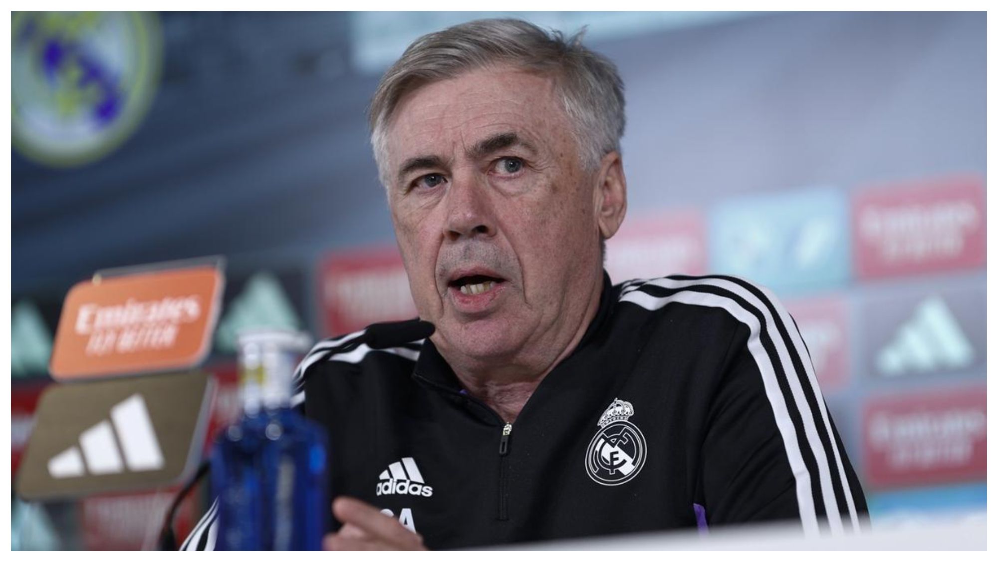 Carlo Ancelotti en rueda de prensa