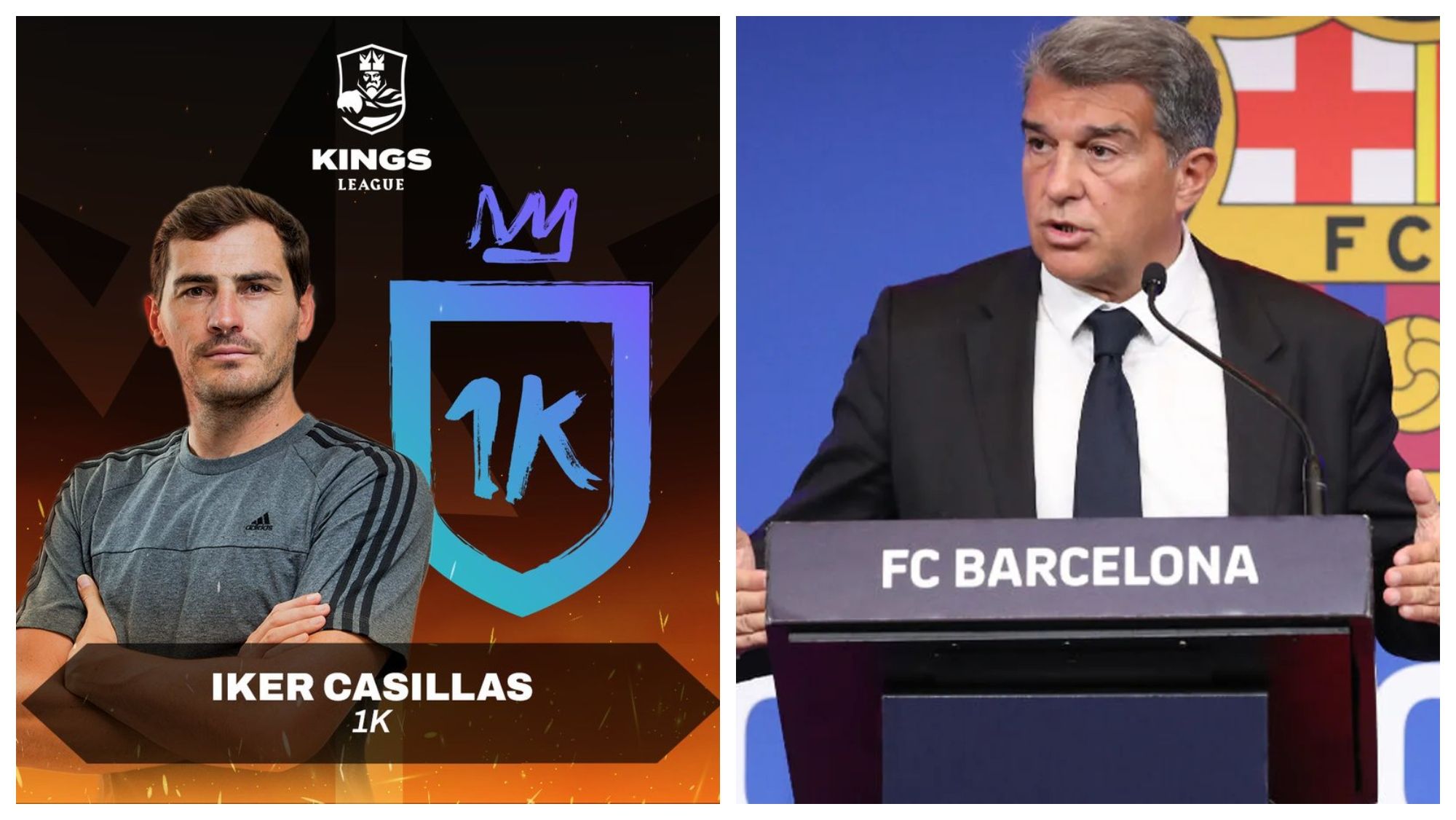 Iker Casillas y Joan Laporta