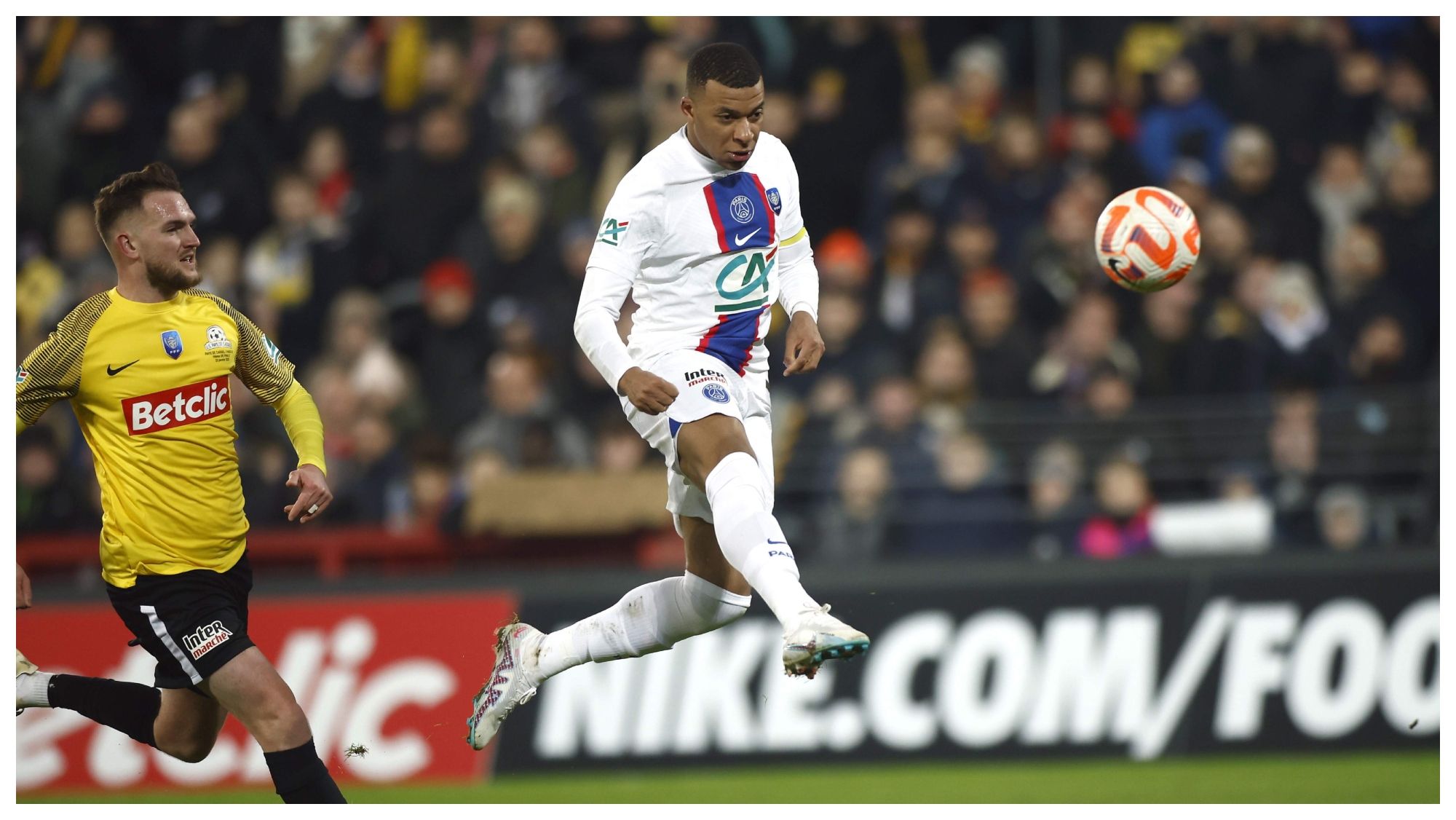 Kylian Mbappé con el PSG