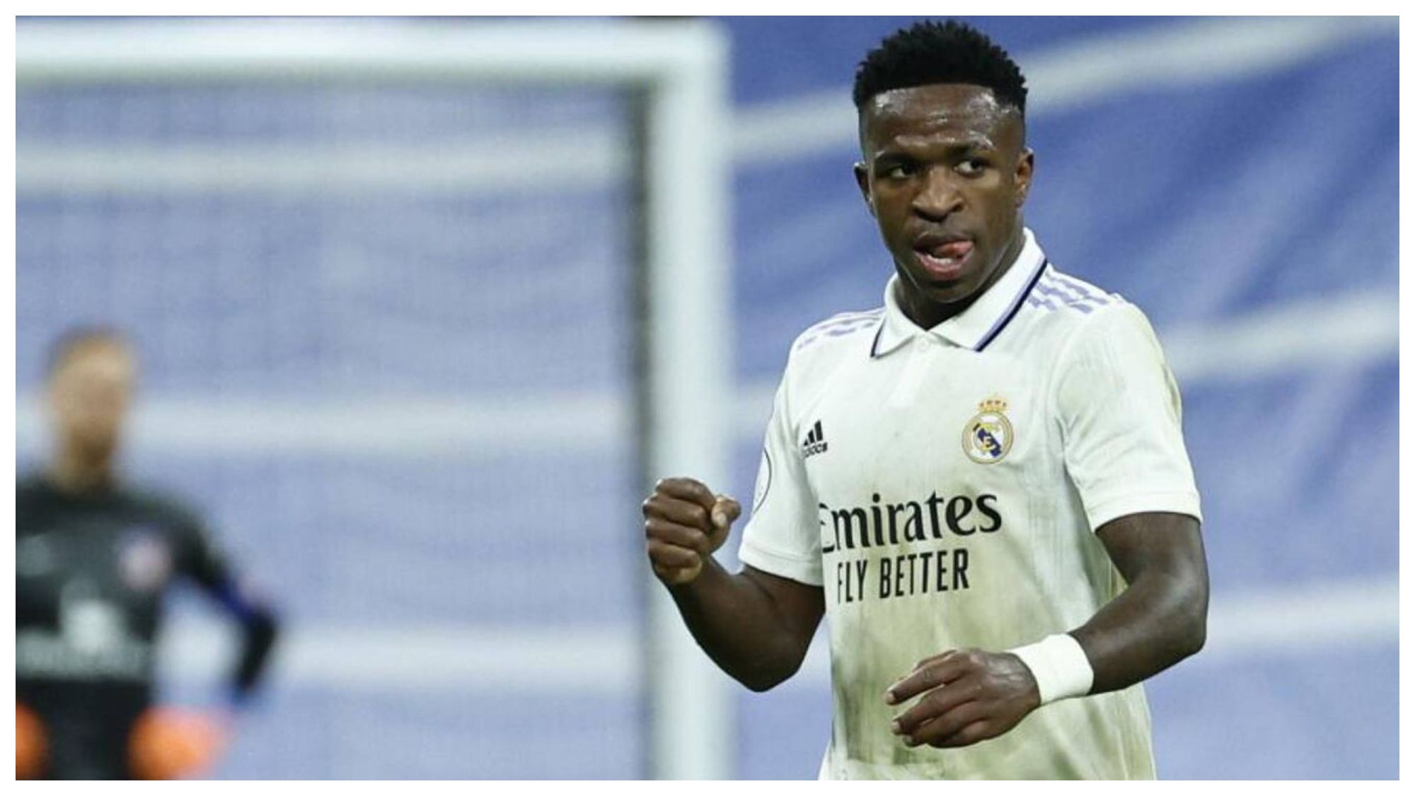 Vinicius Junior tras marcar al Atlético de Madrid