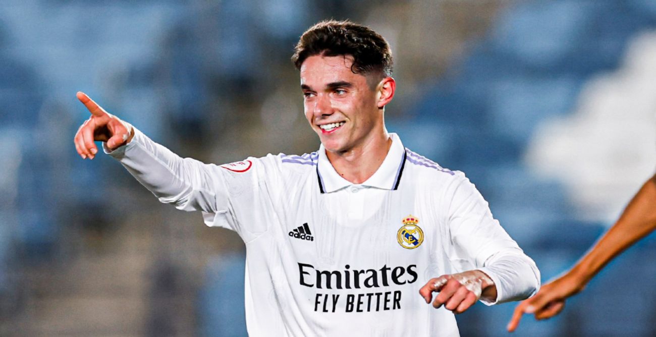 Sergio Arribas juega en el Castilla 