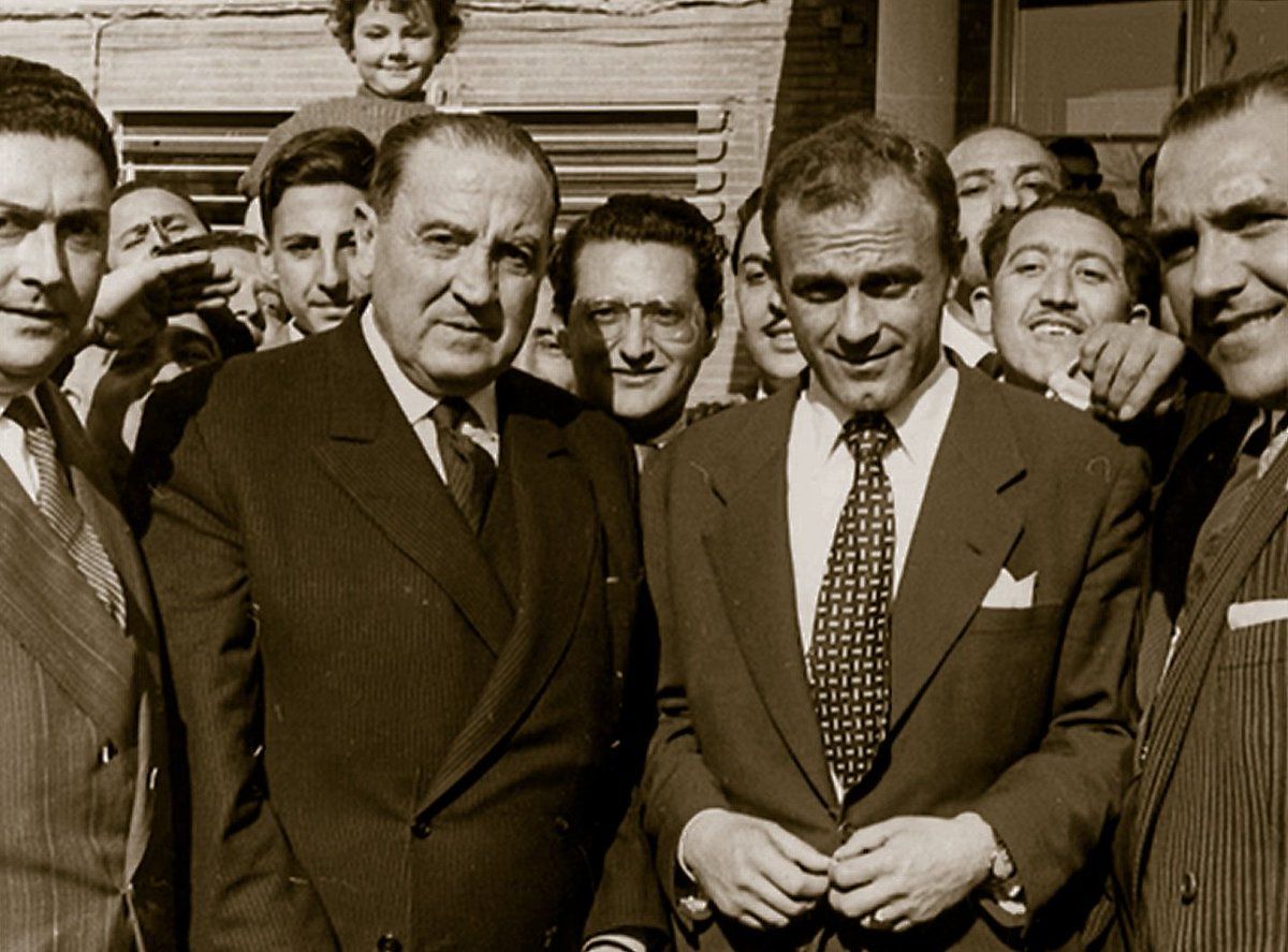 Don Santiago Bernabéu y Alfredo di Stéfano