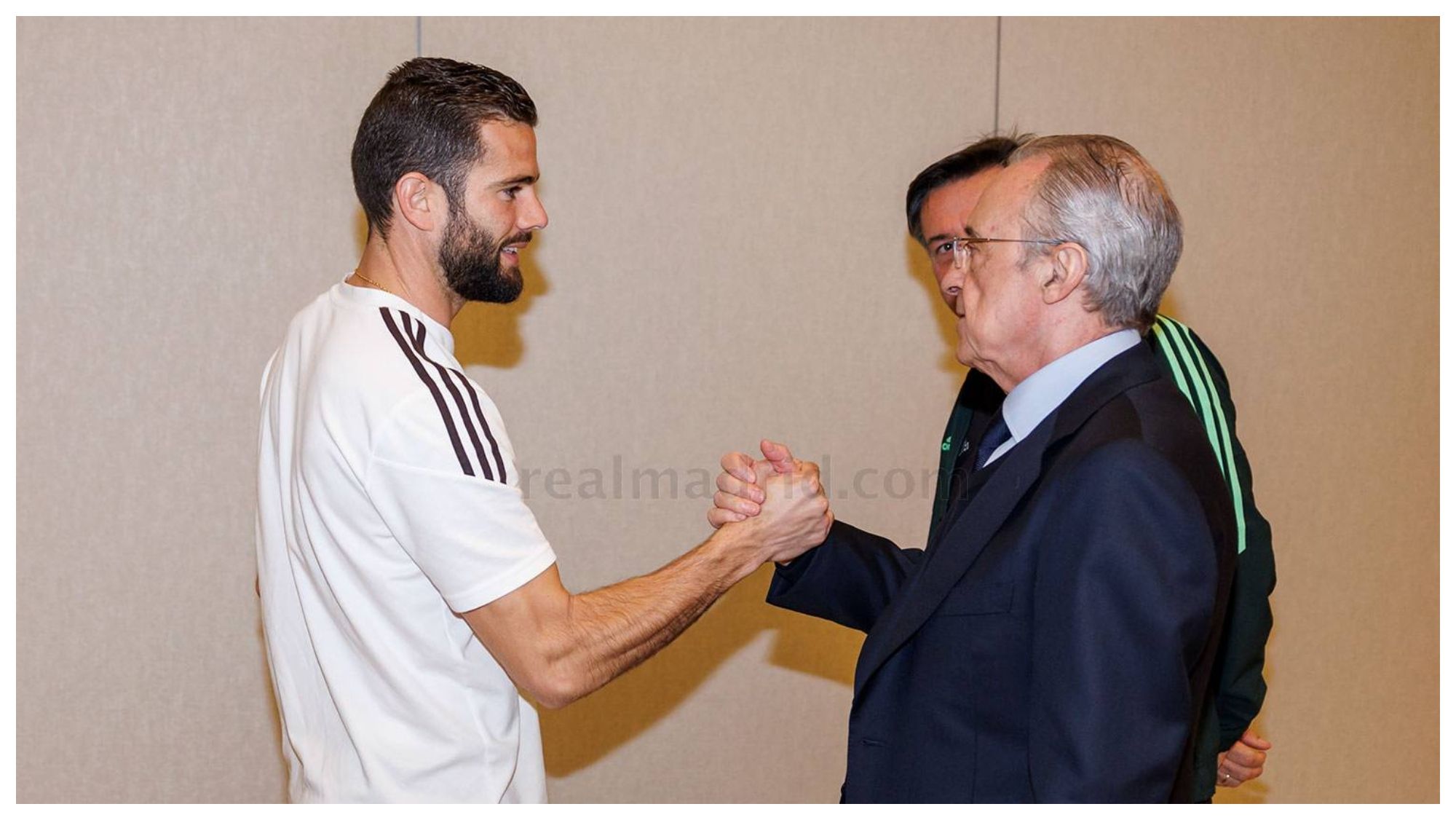 Nacho Fernández y Florentino Pérez