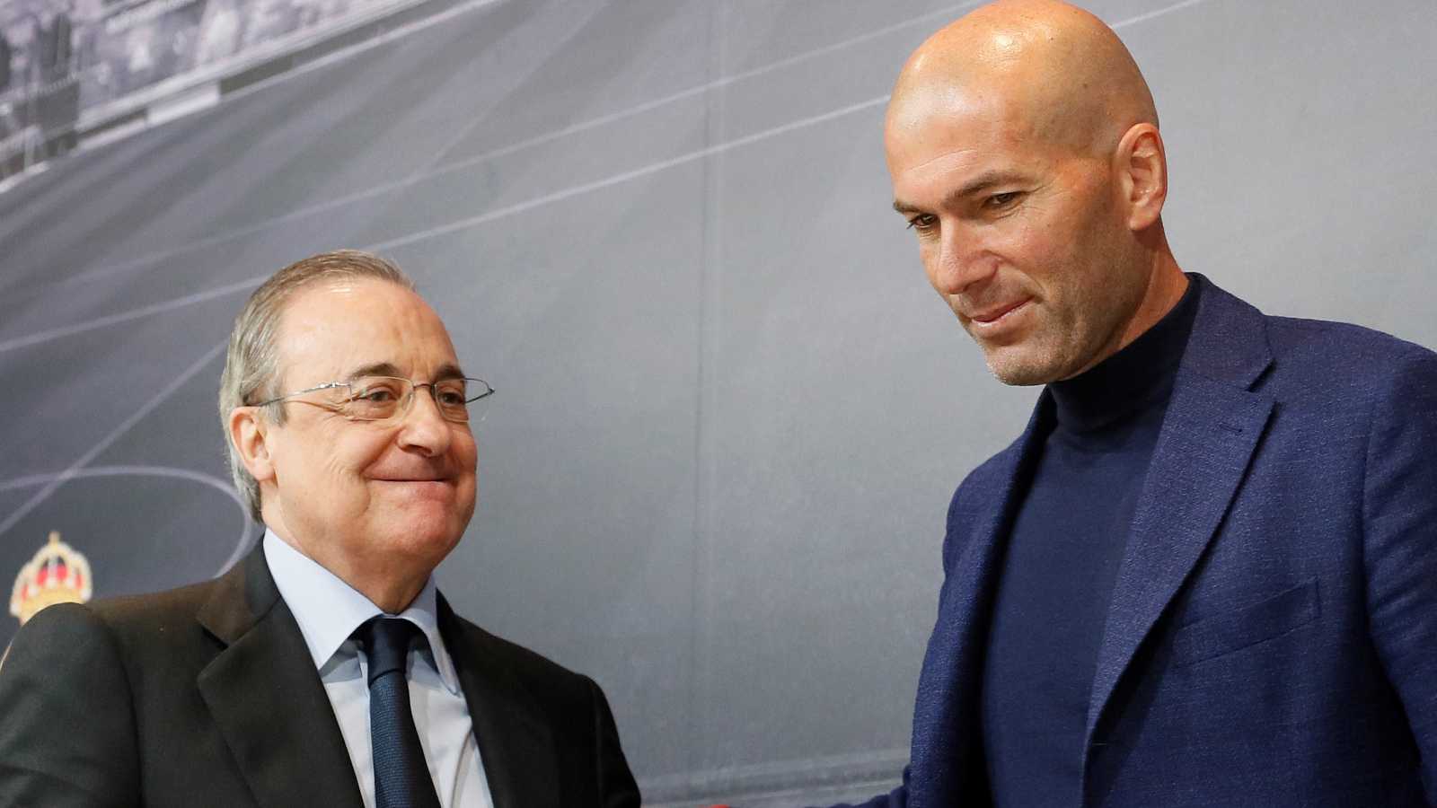 Florentino Pérez y Zinedine Zidane