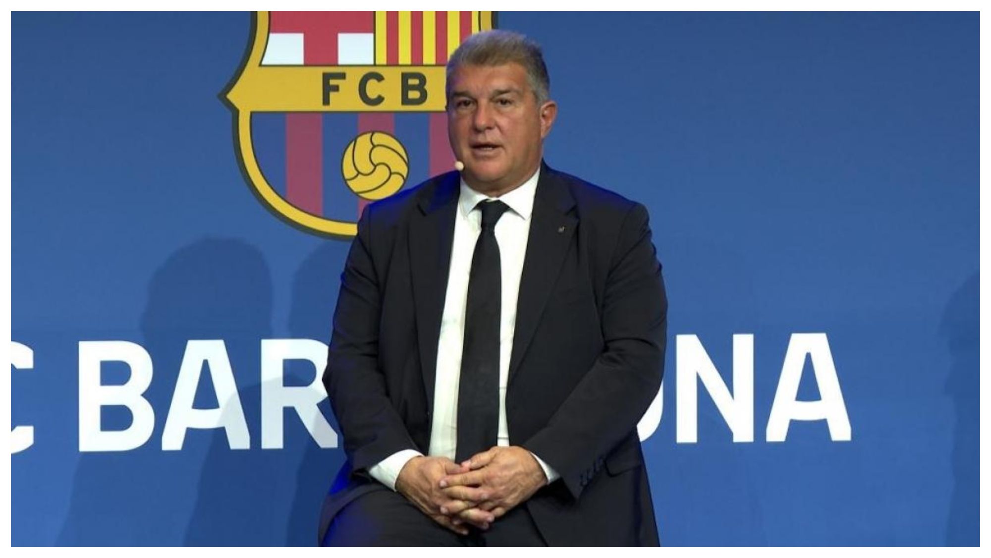 Joan Laporta, presidente del Barcelona