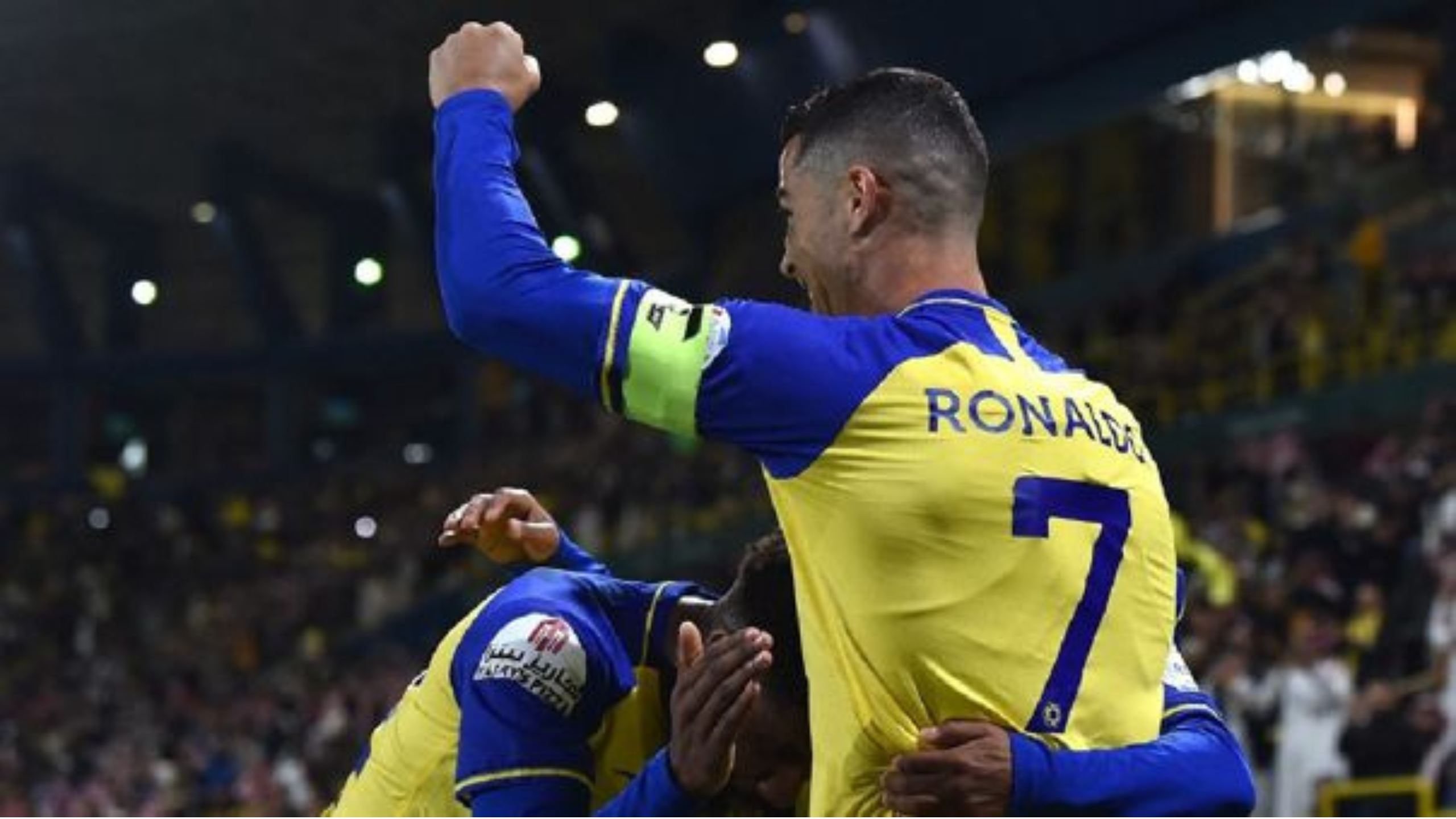 Cristiano Ronaldo celebra un gol con su nuevo equipo 