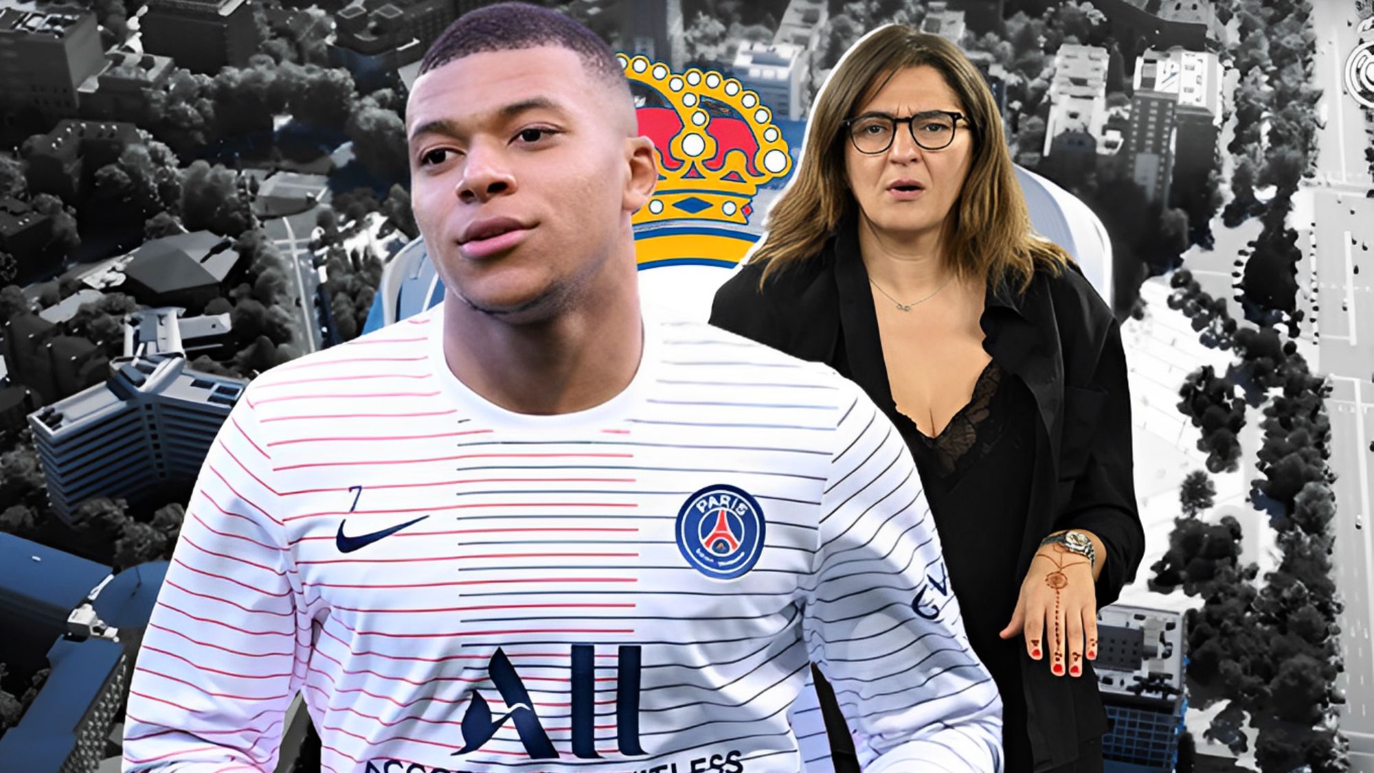 Kylian Mbappé y Fayza Lamari