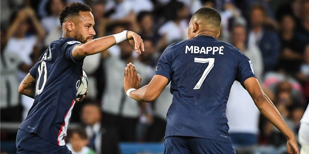 Neymar y Mbappé con el PSG 