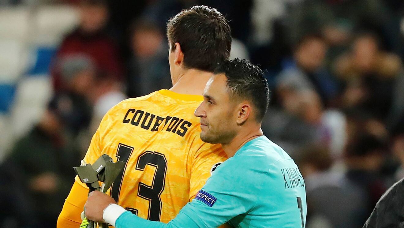 Keylor Navas y Thibaut Courtois