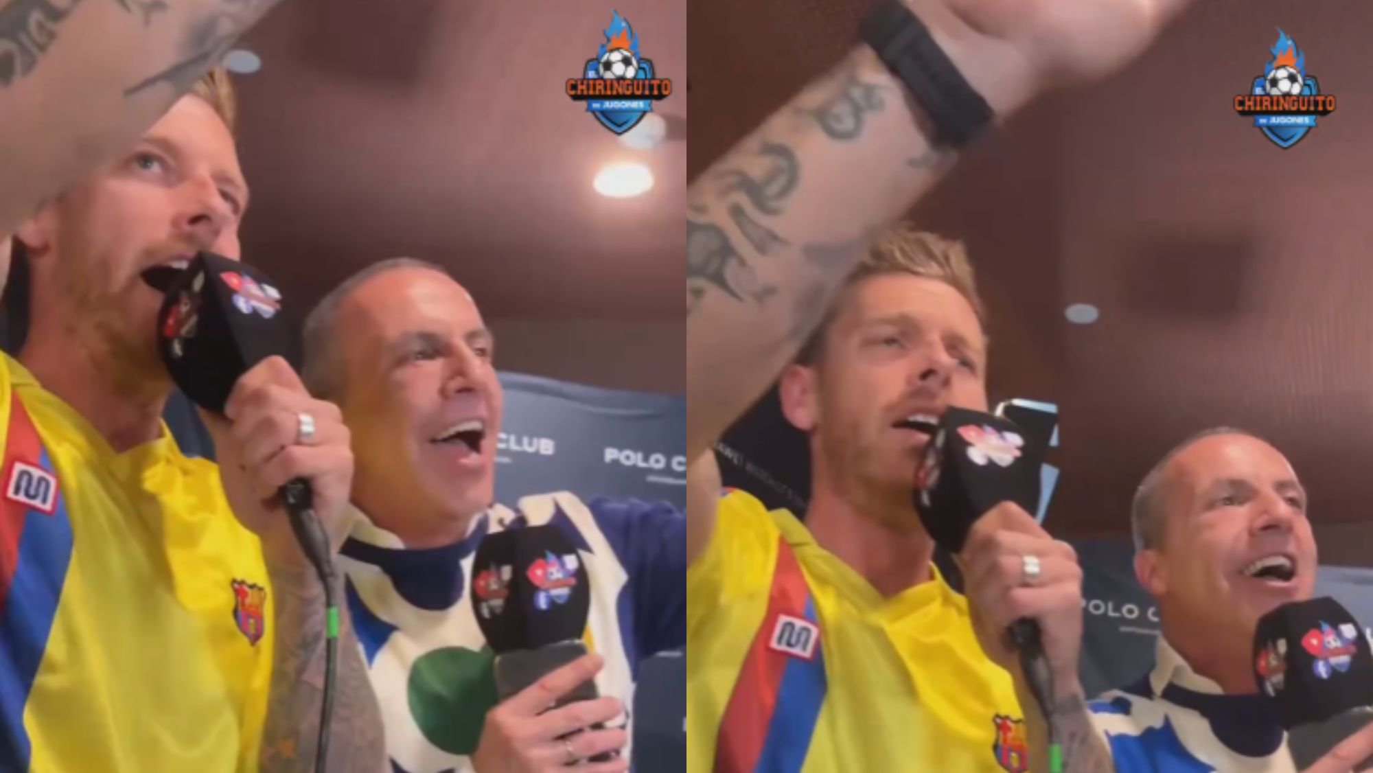 Jota Jordi y Cristóbal Soria hacen el ridículo en el live del Chiringuito