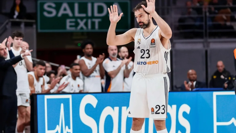 Sergio Llull durante un partido del Real Madrid Baloncesto