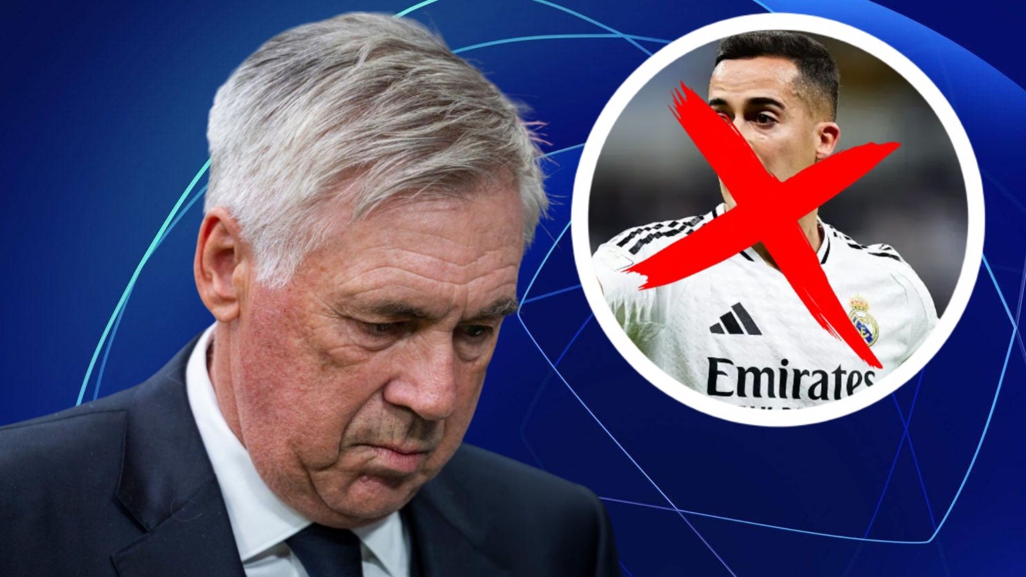 La nueva idea de Ancelotti para la Champions League que deja fuera del once a Lucas Vázquez.