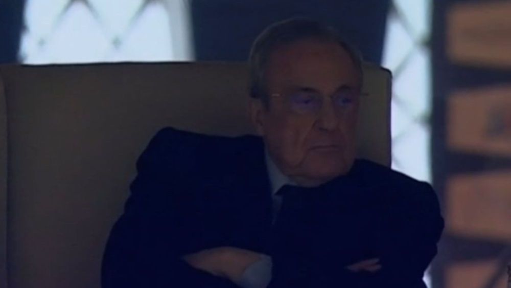 Florentino Pérez durante la final de la Supercopa de España