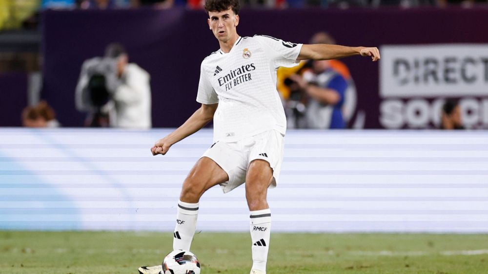 Jacobo Ramón durante un partido con el Real Madrid