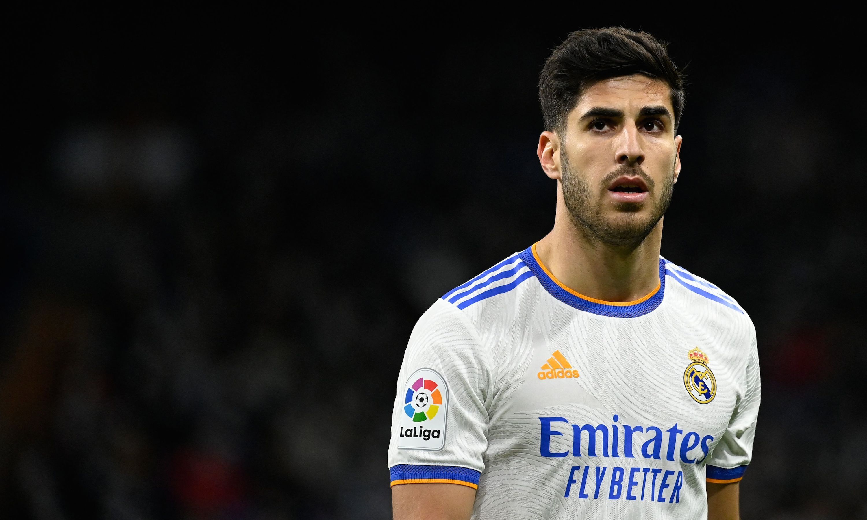 Marco Asensio con el Real Madrid