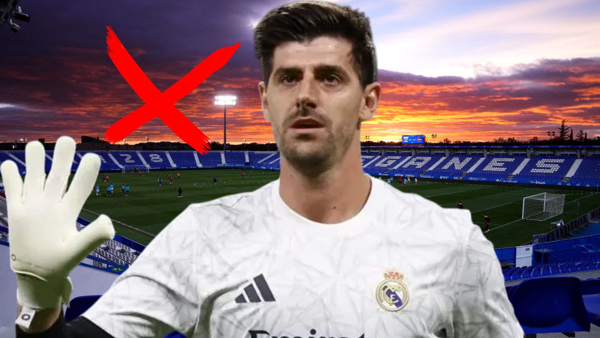 Courtois no jugará en Butarque por estas dos razones