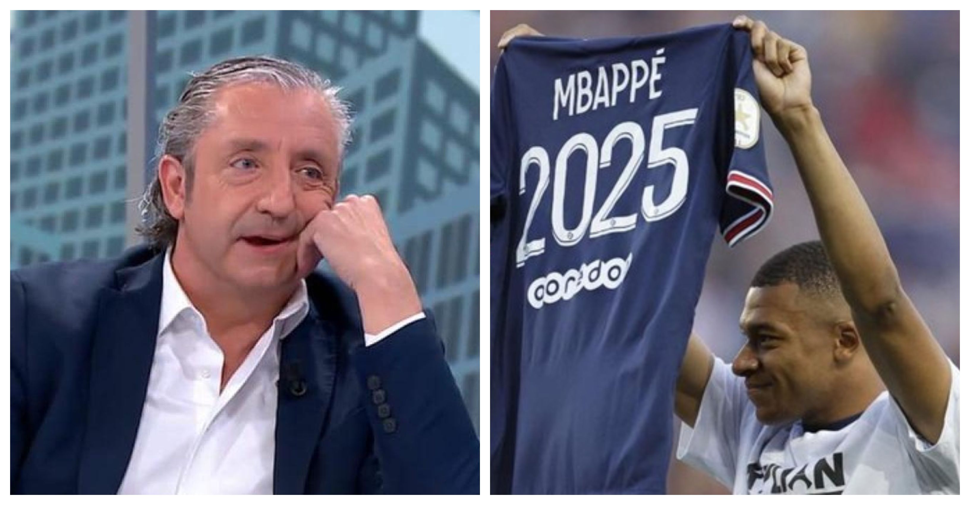 Josep Pedrerol y Kylian Mbappé