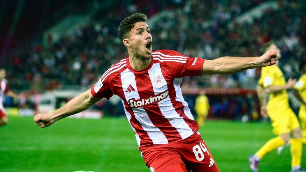 Charalampos Kostoulas con el Olympiacos