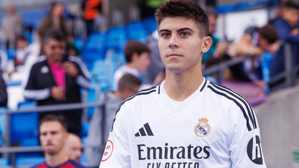 Lorenzo Aguado con el Real Madrid