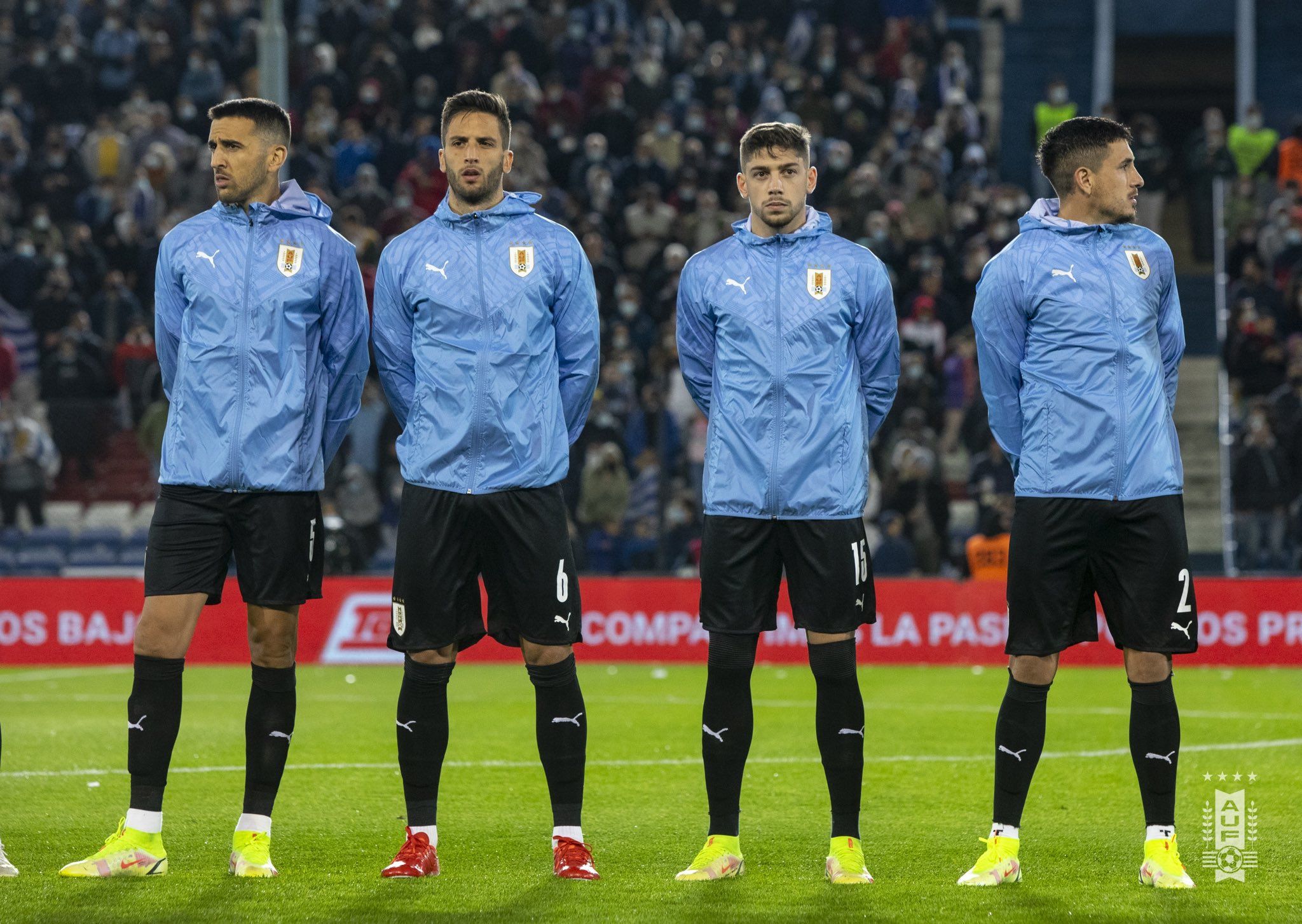 Fede Valverde en un partido con Uruguay