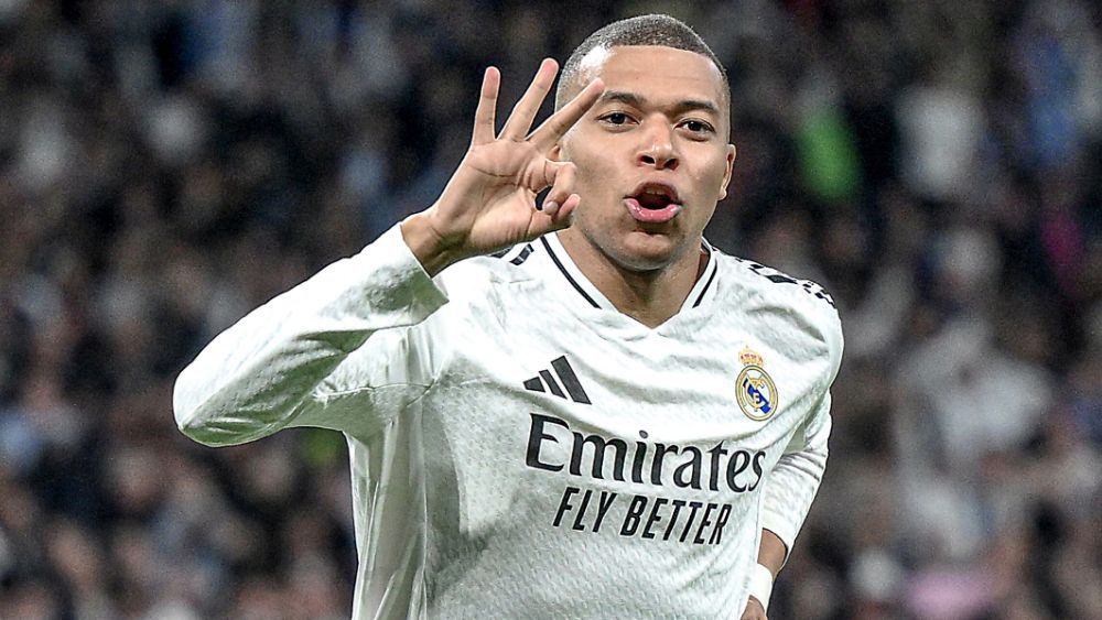 Kylian Mbappé anotó contra el City su primer 'hat-trick' como jugador del Real Madrid.