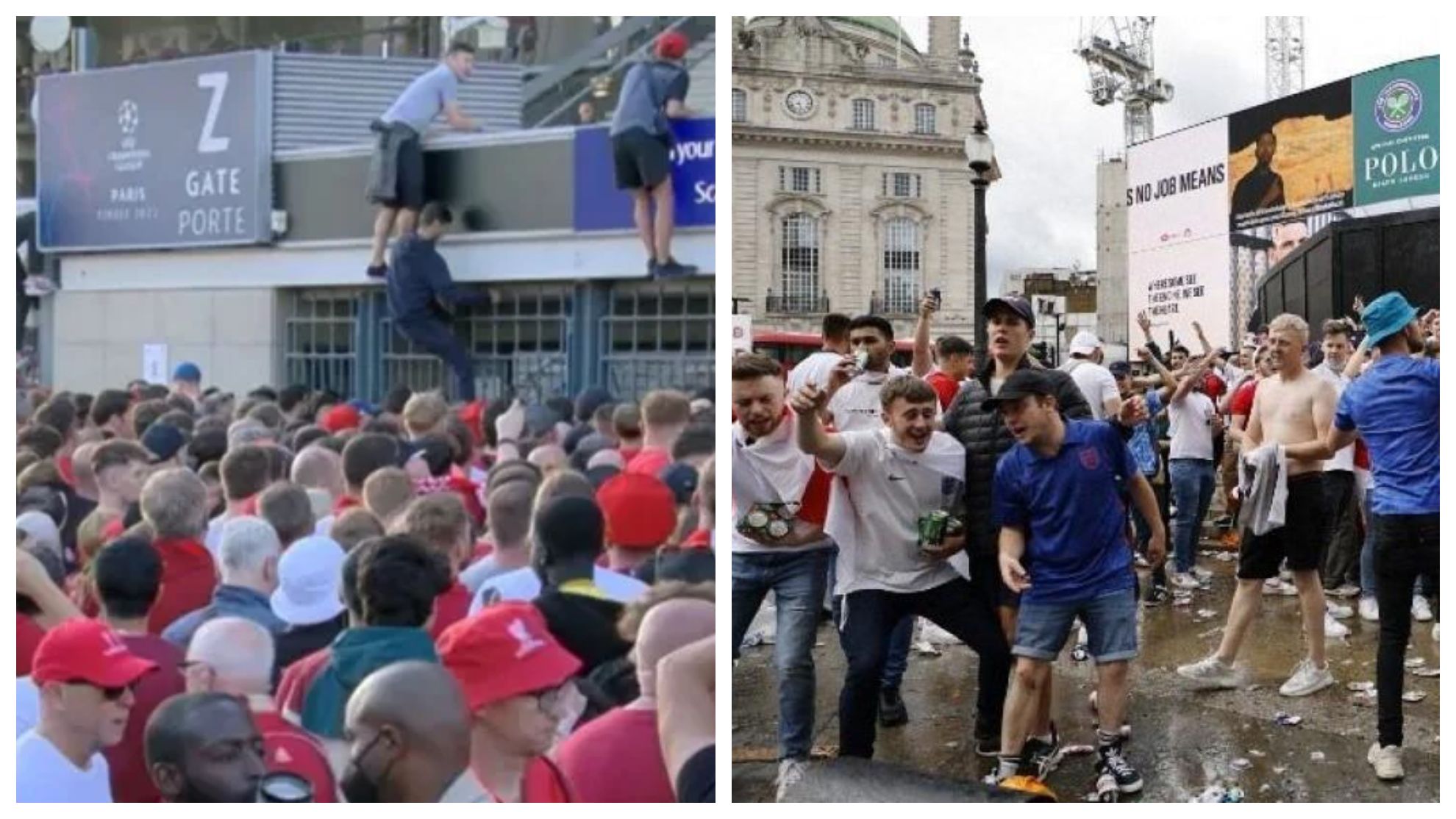 Una de las imágenes que dejó el partido