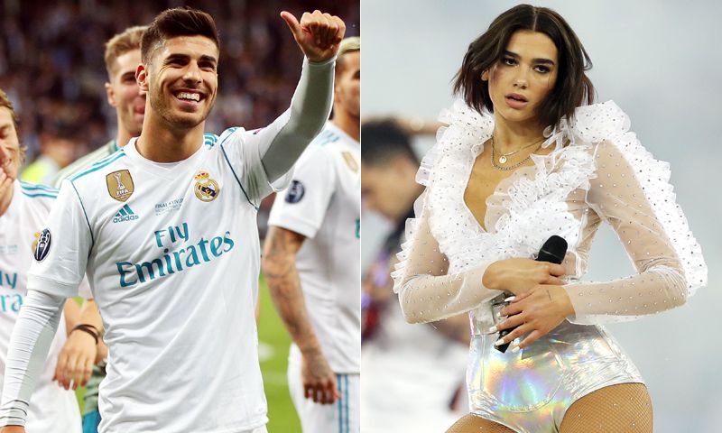 Marco Asensio y Dua Lipa