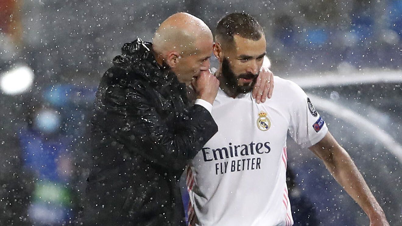 Zidane y Karim Benzema