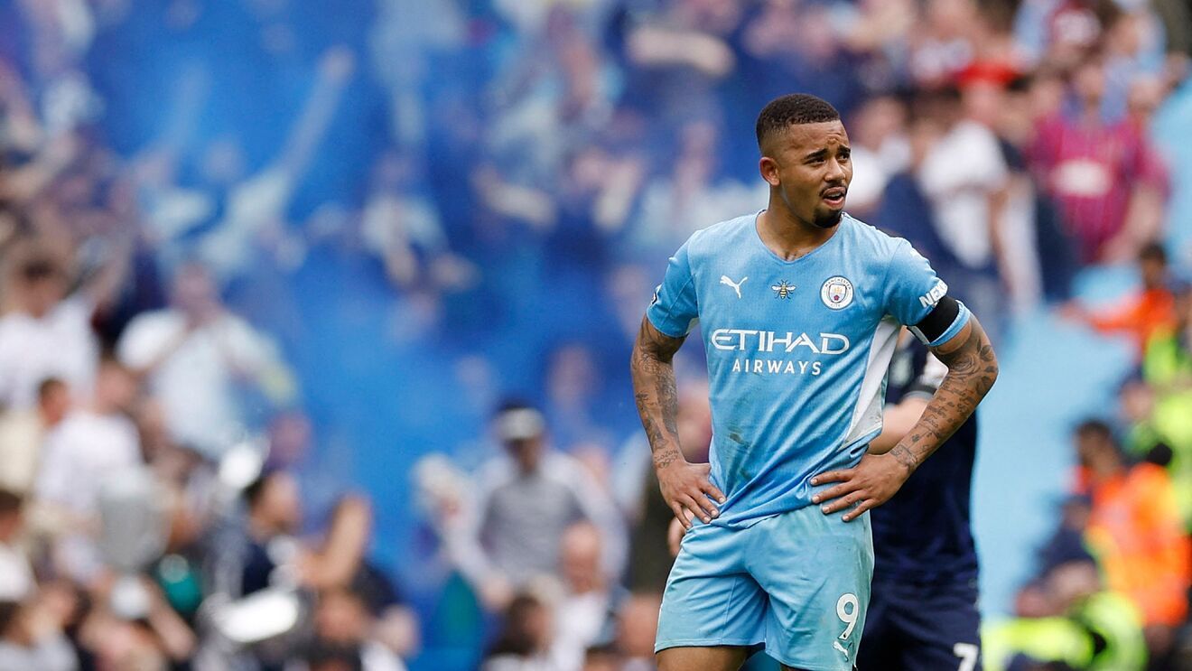 Gabriel Jesús con el Manchester City