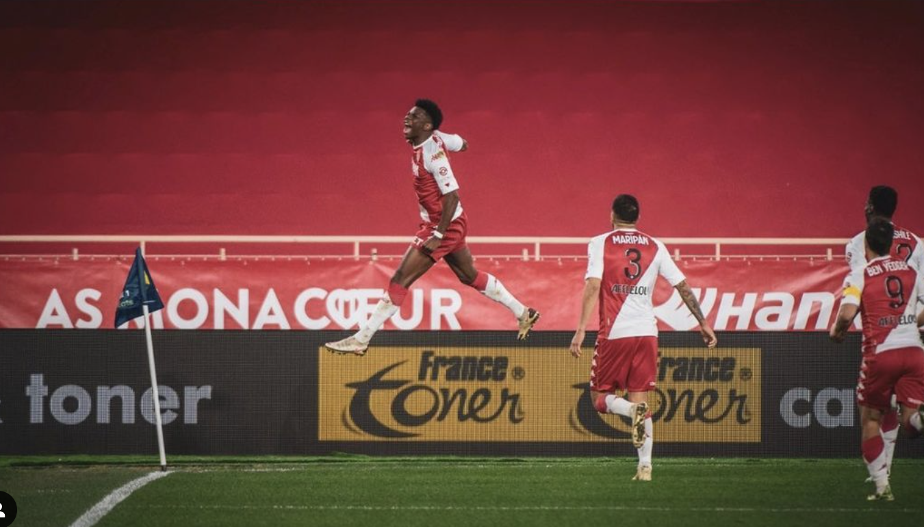 Aurélien Tchouameni con el Mónaco