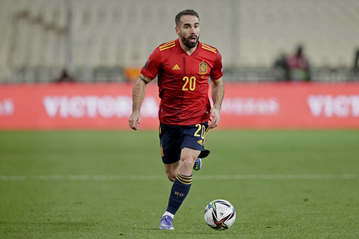 Dani Carvajal con la Selección Española