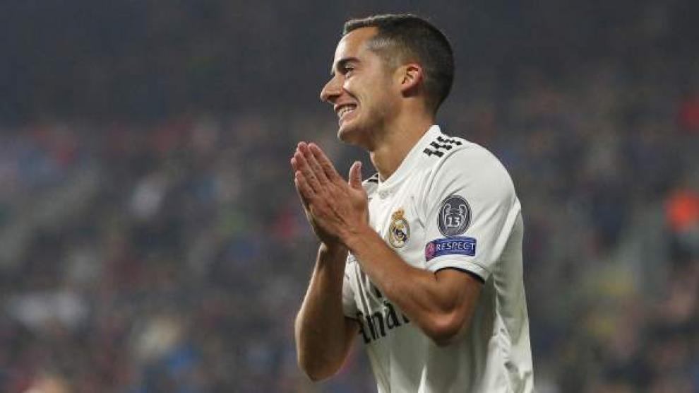 Lucas Vázquez con la camiseta del Real Madrid