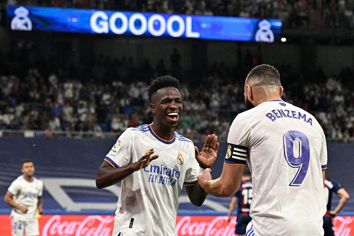 Vinicius siente una profunda admiración por Karim Benzema