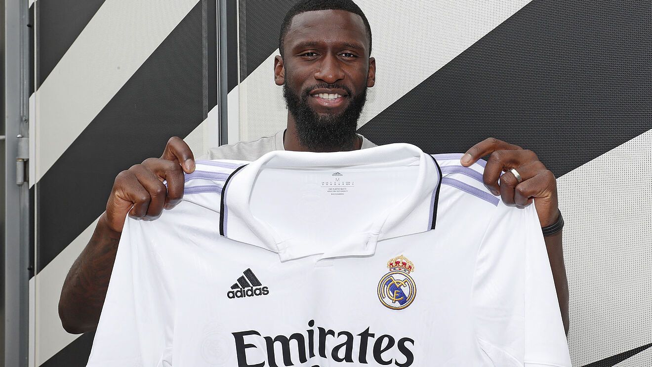 Rüdiger en su presentación como jugador blanco