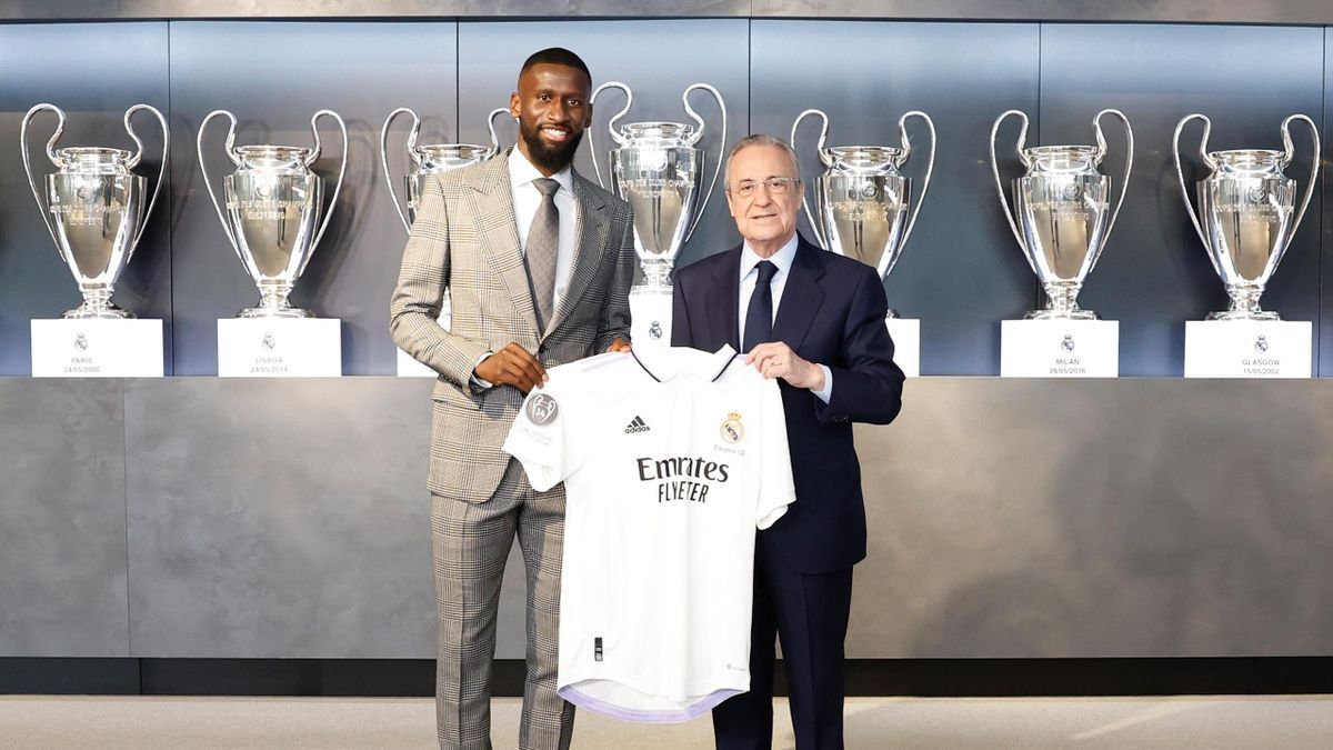 Antonio Rüdiger en su presentación 