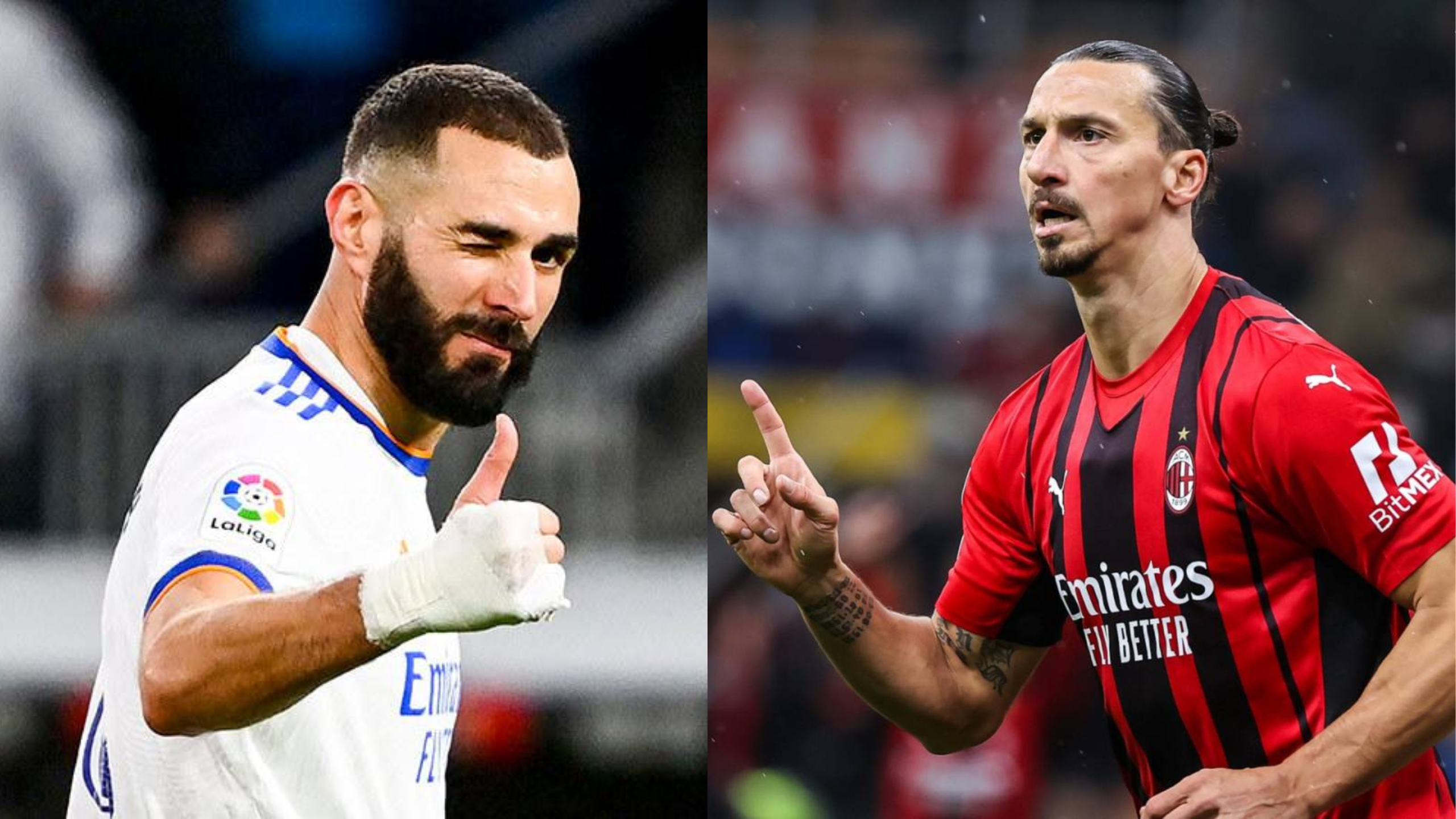 Karim Benzema y Zlatan Ibrahimovic